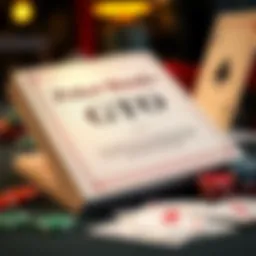 GTO Poker Book on Table A GTO poker book lies open on a table with poker chips and cards nearby, illustrating the benefits of traditional books over apps.