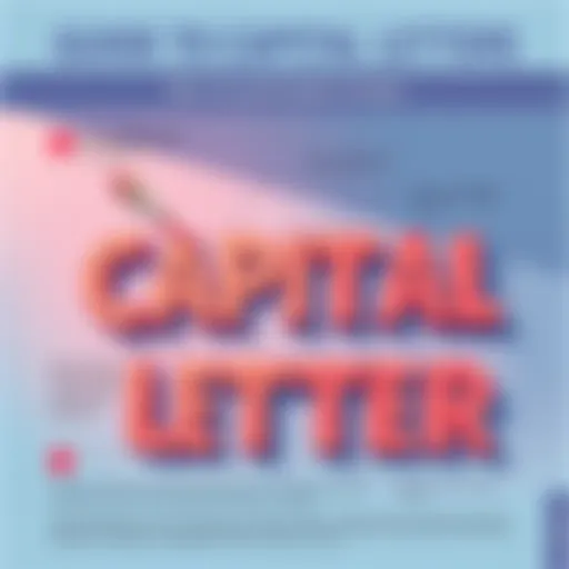 Illustration showing the rules for using capital letters in writing with examples