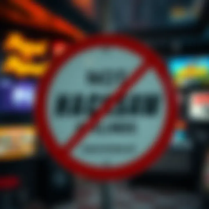 A 'Not Available' sign displayed with images of Hacksaw games in the background.