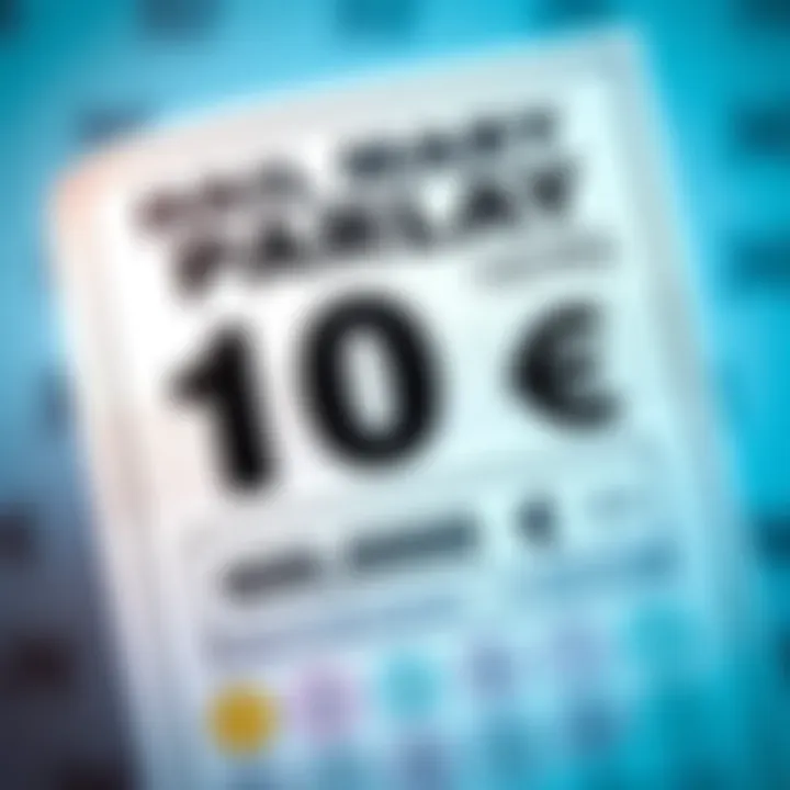 A close-up of a lottery ticket for a Hail Mary Parlay, showing the bet amount of 10 cents and a potential prize of 60,000 euros.