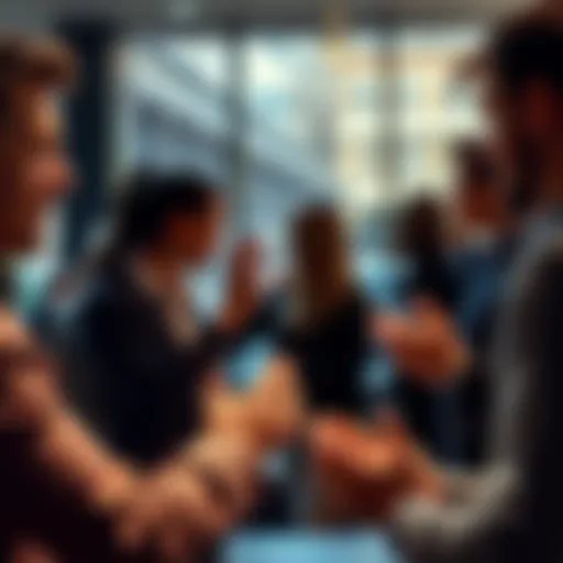 Various people using hand gestures while talking in a casual setting