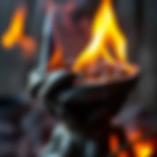 A close-up of a handcrafted firestarter, showing unique features and textures, sourced from Goodwill.