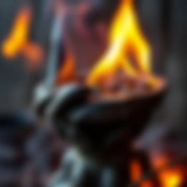 A close-up of a handcrafted firestarter, showing unique features and textures, sourced from Goodwill.
