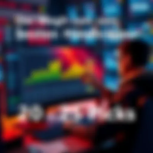 A person analyzing betting picks on a computer, showcasing daily progress and success in betting