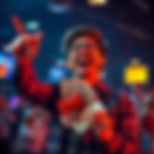 A joyful person celebrating after winning $500, holding cash in their hands