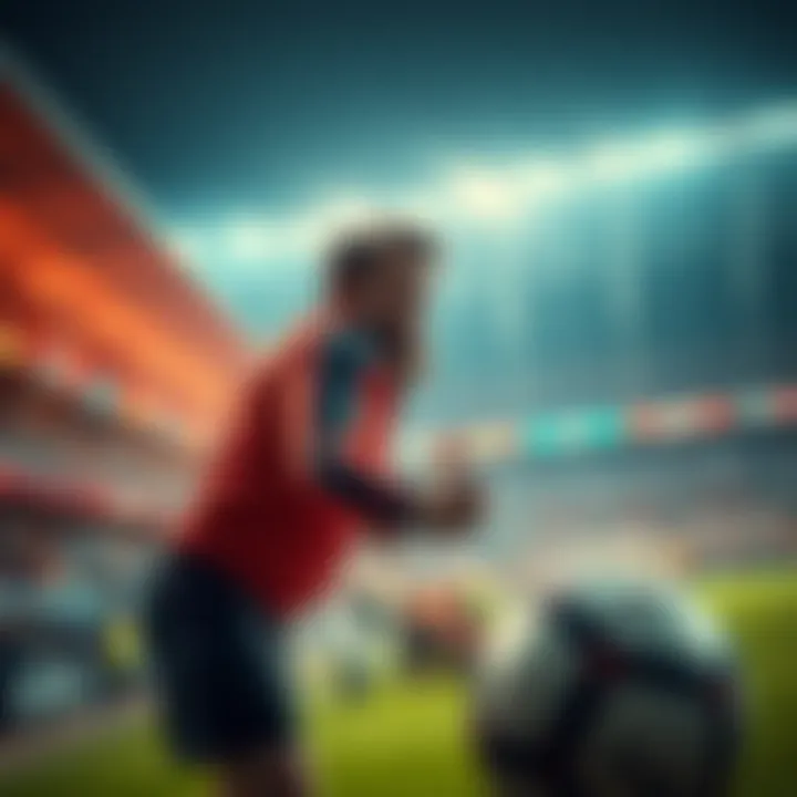 Harden Man showcasing his skills on the field, surrounded by cheering fans