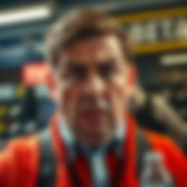 A frustrated man expressing disappointment after losing a bet at a betting shop, illustrating the fallout from Hardrock's decision.