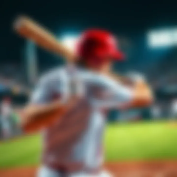 Harrison Bader swinging the bat during a baseball game, showing his focus on getting a hit.