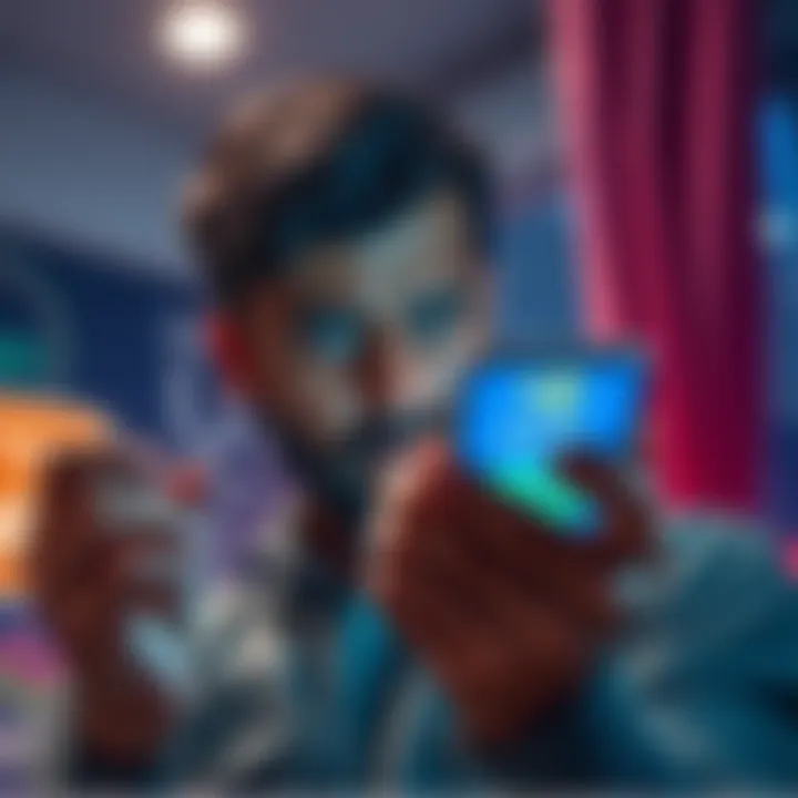 An Indian person looking worried while checking their phone for cryptocurrency withdrawal help, with a $2 reward offer displayed on the screen.