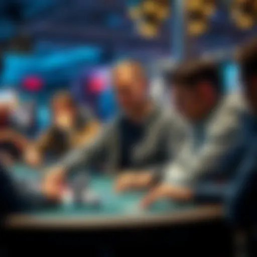Player Hero contemplates a risky call at a poker table during the final stages of a tournament, while opponents watch closely.