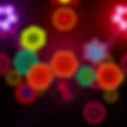A vibrant graphic showing colorful hexagonal shapes representing the Hex Appeal, highlighting different multipliers and their impact on gameplay.