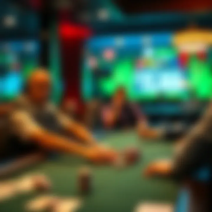 A player bets $16,000 at a poker table while another player watches and cheers him on with a $2 bet.