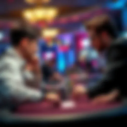 Kabrhel and Peters face off at the poker table during the 250k WSOP NLHE High Roller event