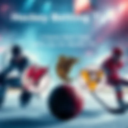 A graphic showing hockey teams VGK, COL, TOR, STL, and PIT with betting odds