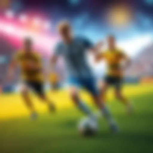 Hoffenheim player dribbling the ball against Dortmund players in a Bundesliga match