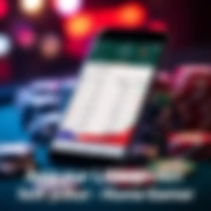 Screenshot of a mobile app displaying poker game financial transactions, including buy-ins and cash-outs, with poker chips in the background