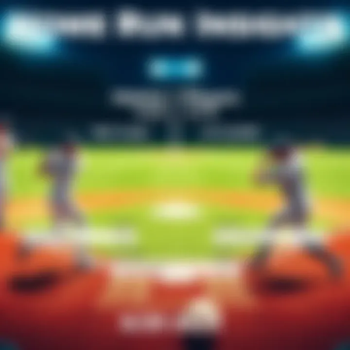 Graphic showing top and bottom players for Home Run bets in King of the Diamond competition with statistical highlights