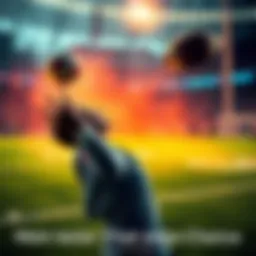 A person throwing a football with determination, symbolizing a last chance effort in challenging circumstances.