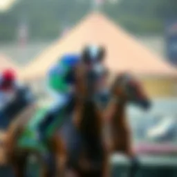 A horse named So Happy racing with jockey Mike Smith during a competition.