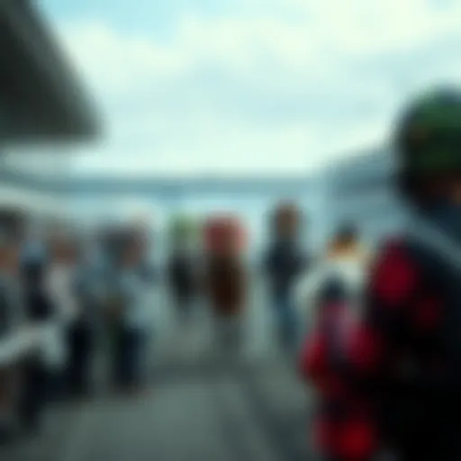 A horse racing event with spectators at an all-weather track, focusing on the excitement and energy of the race day.