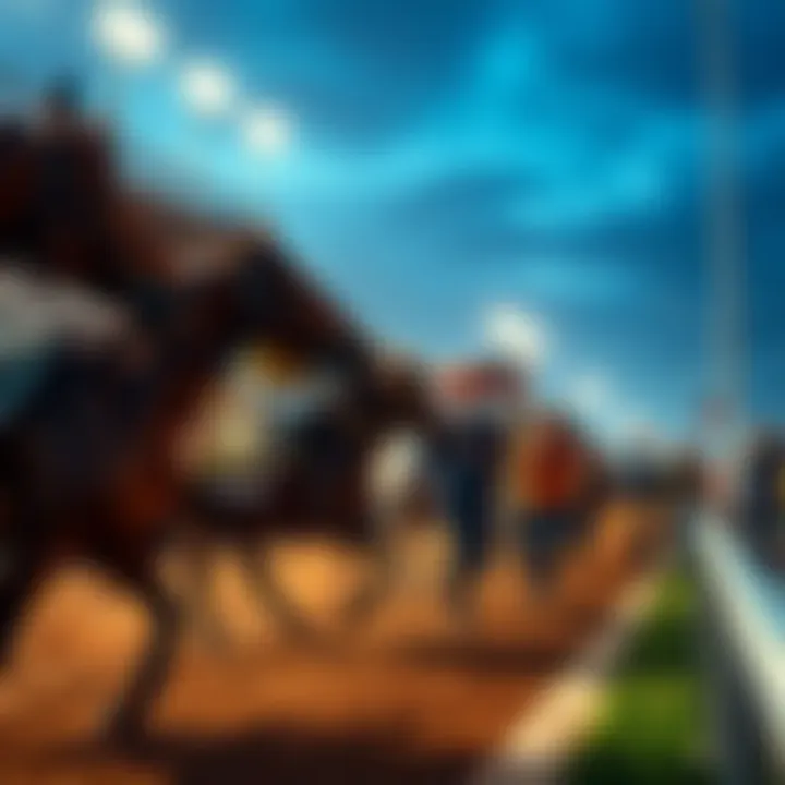 People placing bets on horse races with excitement in Missouri.