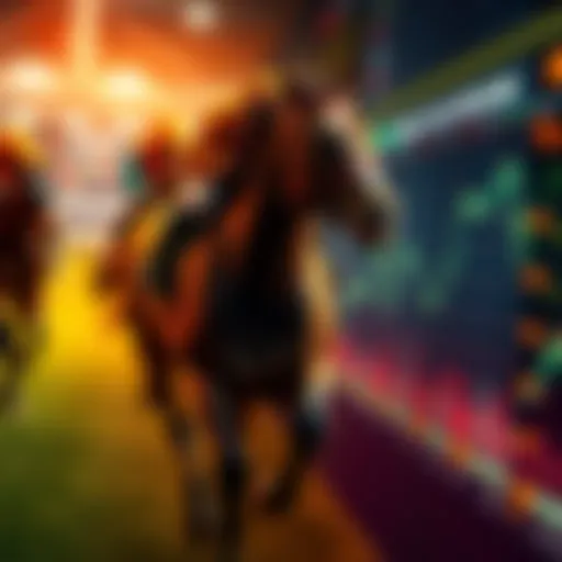 A visual representation of horse racing market data showing trading volumes and values on Betfair
