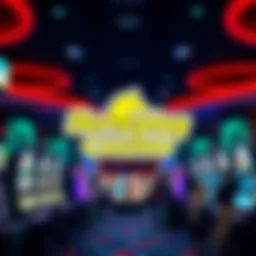 Horseplay Casino logo and gaming atmosphere A vibrant casino scene with the Horseplay Casino logo, showcasing slot machines and players enjoying games.