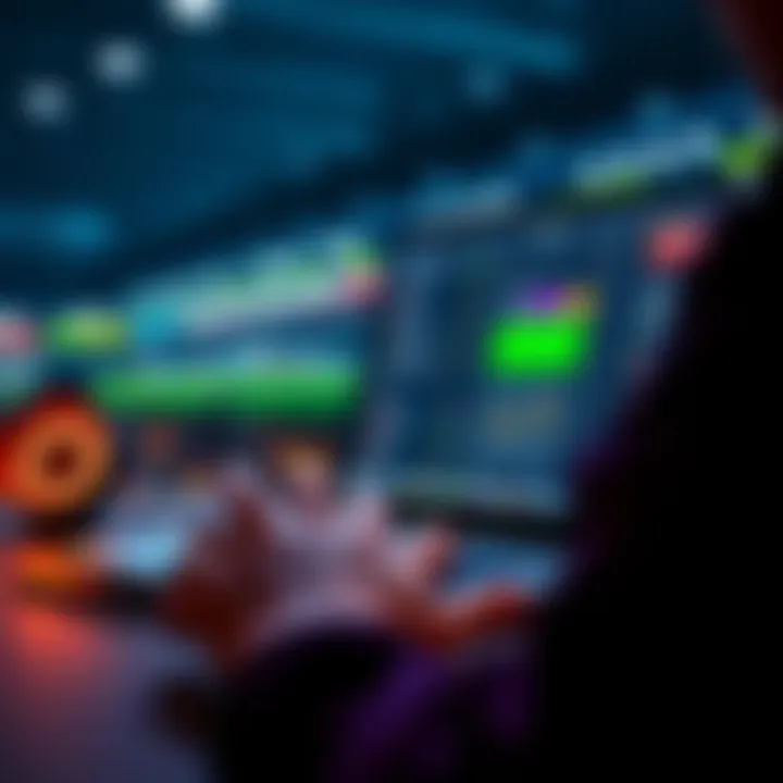 HT Snipe Betting Strategy A person analyzing betting options on a laptop with sports graphics on the screen