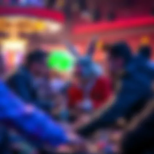 Bleh providing humorous commentary during the PPC Final Table, engaging with players and audience