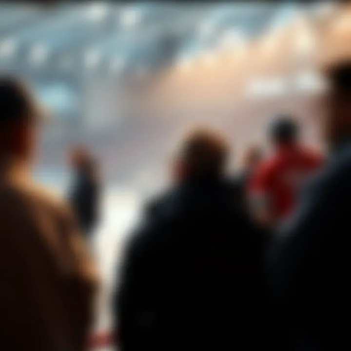 Fans discussing and sharing opinions about the IIHF World Championship 2025.