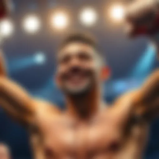 Ignacio with a confident smile after winning a fight, showcasing his tall stature and reach advantage