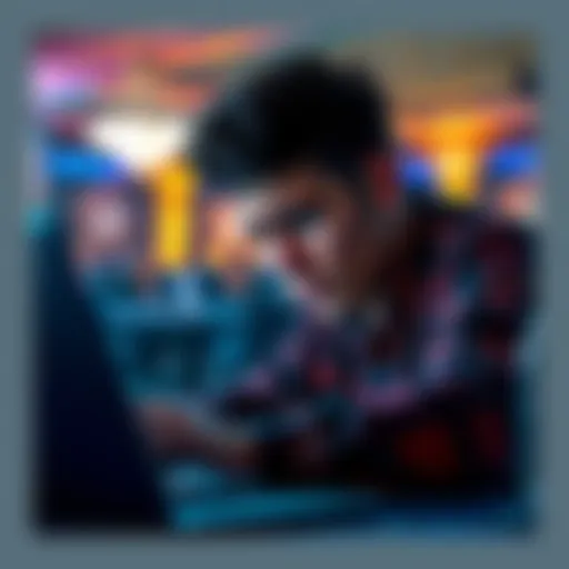 A person frustrated while trying to access an online casino website on a laptop