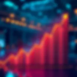 A graph showing recent trends in the industry with upward movement and key statistics highlighted.