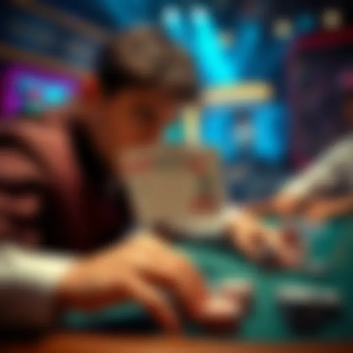 Intense Poker Game at WSOP 2026 A player with A5 cards risks a big bet during an intense poker game at the WSOP 2026, showing tension at the table.