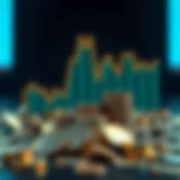 Investment growth concept A visual showing coins growing into a stack, symbolizing investment potential from a small amount to a large sum