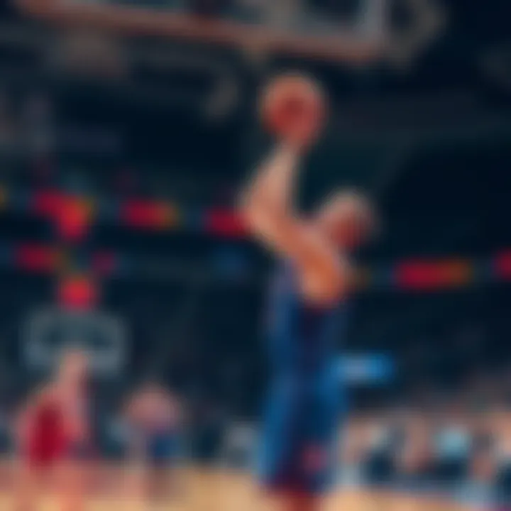 J. Murray taking a shot during a game