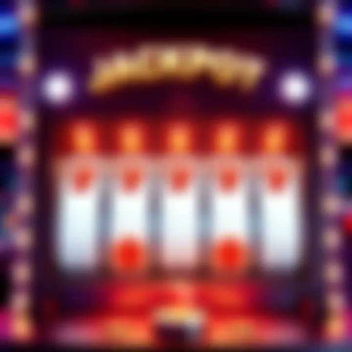 Jackpot prize reset concept Visual representation of a jackpot machine with empty prize slots, showing the reset process, symbolizing the concept of jackpot prize resets.