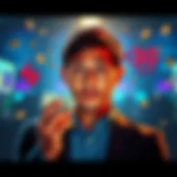 A person contemplating two options with money symbols representing lump sum and 30-year payout