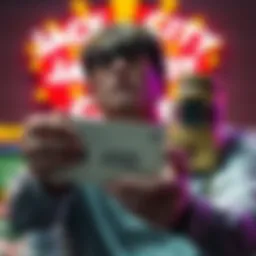 Frustrated player holding a $1000 withdrawal request with Jackpot City logo in the background