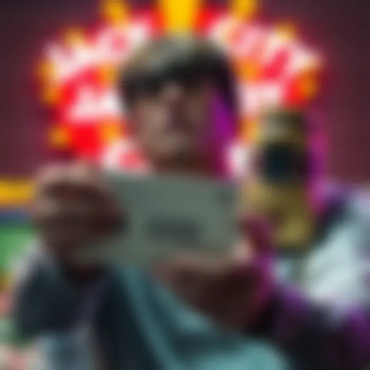 Frustrated player holding a $1000 withdrawal request with Jackpot City logo in the background