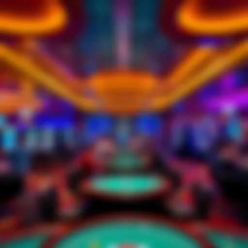 Interior view of Jacksonville Best Bet Casino with players at low-stakes tables