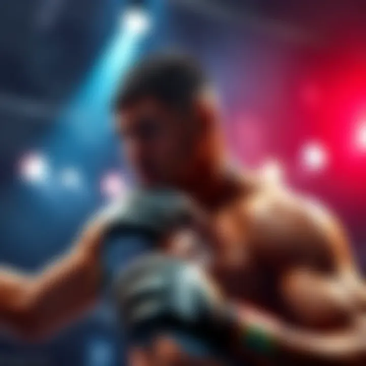 Jailton Almeida competing in a UFC match, showcasing his fighting skills