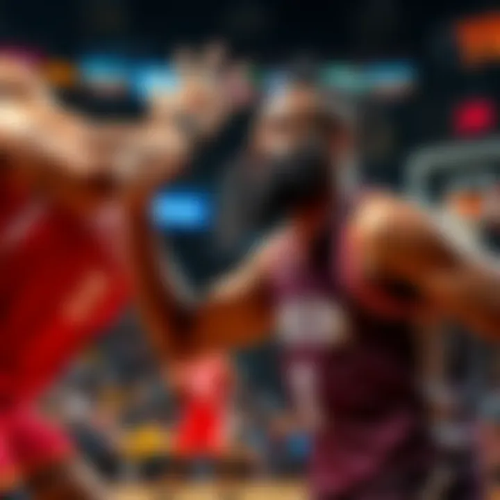 James Harden is being challenged by defenders during a basketball game, showing frustration as he struggles to break through in one-on-one situations.