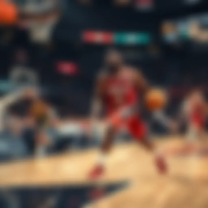 James Harden playing basketball and showcasing his skills during a game