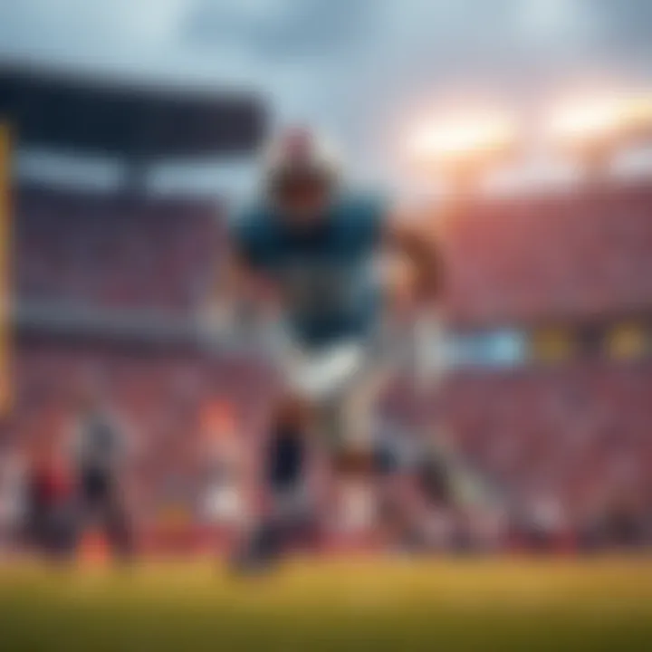 Javonte Williams running on the field Javonte Williams sprinting towards the end zone during a game