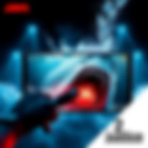 Full screen view of Jaws of Justice gameplay showcasing intense action and vibrant graphics