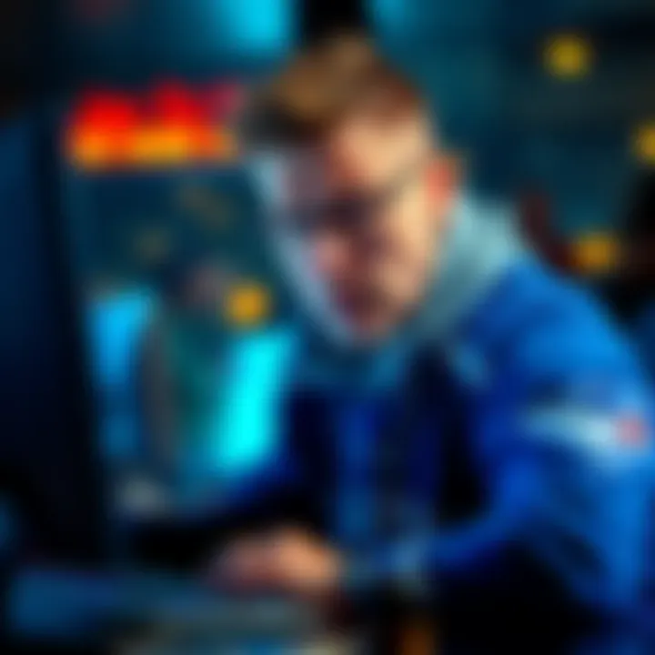 A concerned Jays fan sitting in front of a computer, looking at sports betting options, with a worried expression, showcasing his struggles between cashing out or continuing to bet on the game.