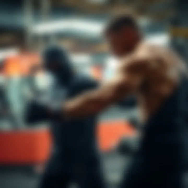 JDM training intensely in the gym, showcasing his strength and techniques to prepare for the upcoming battle against Belal