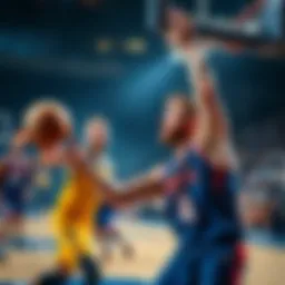 Jokic misses a shot while Mitchell returns to the game without scoring