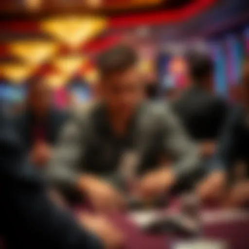 Jonathan Tamayo focused at the main event poker table, surrounded by competitors, showcasing determination under pressure.